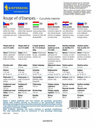 Sütőtök Rouge vif d'Etampes