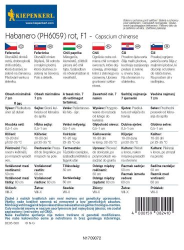 Chili paprika Habanero (PH6059) rot