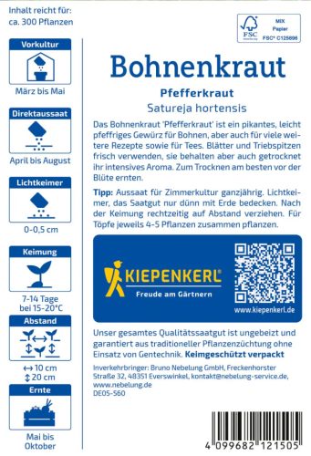 Egynyári borsikafű Pfefferkraut